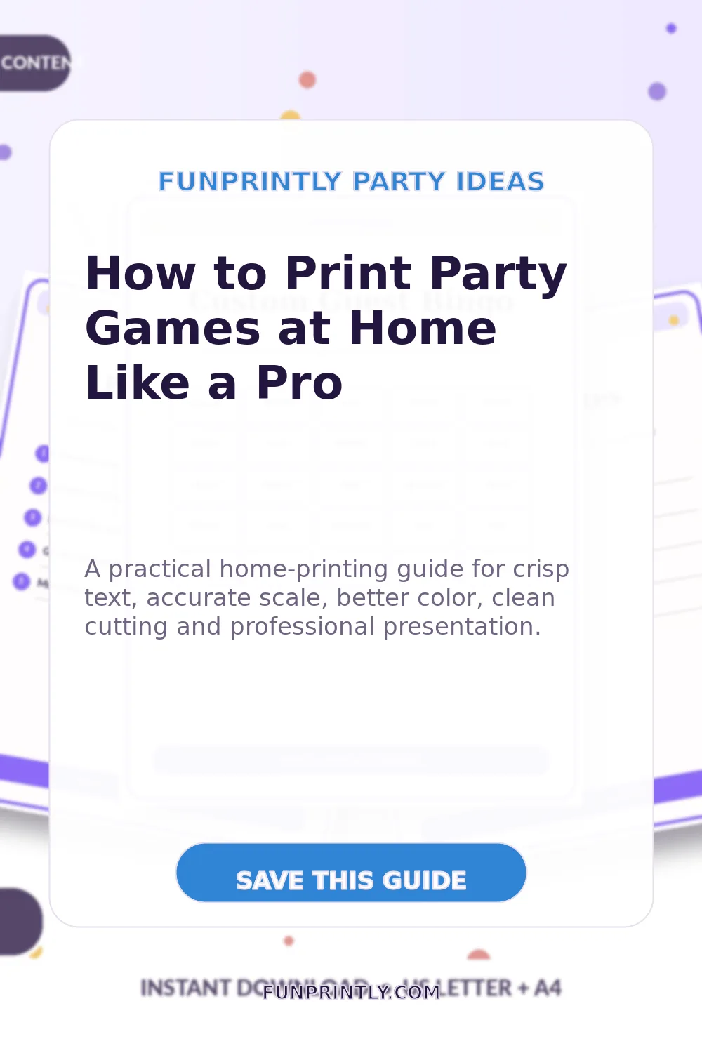 How to Print Party Games at Home Like a Pro printable party game ideas for Pinterest