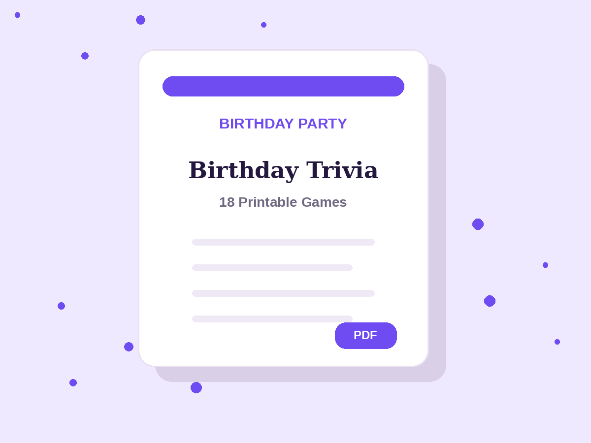 18 Birthday Party Games