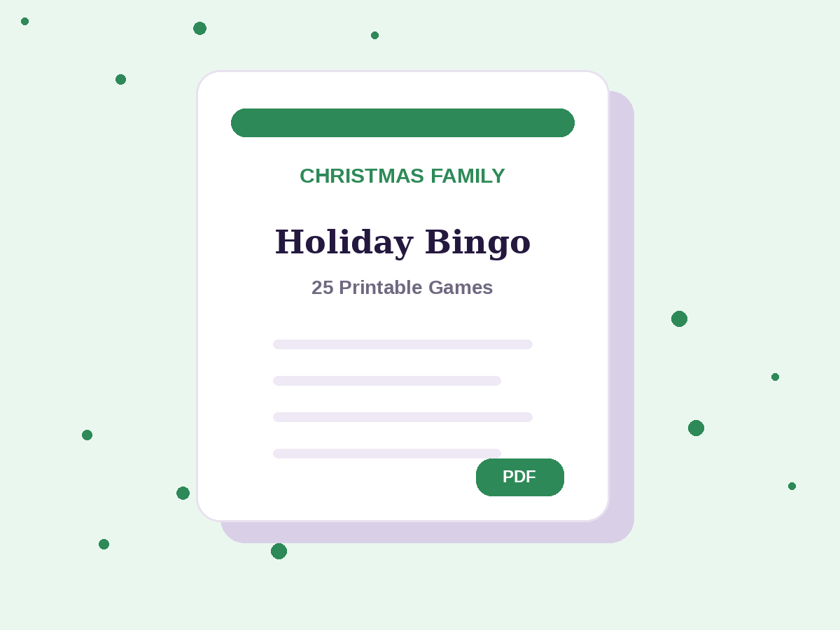 25 Christmas Family Games