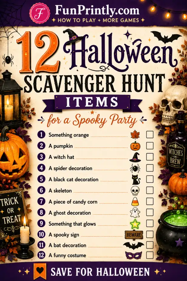 scavenger hunt game by FunPrintly